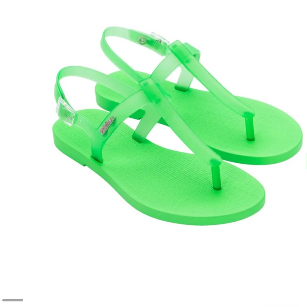 Melissa Neon Sandals-green and Pink